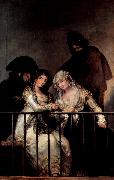 Francisco de Goya Majas on a Balcony oil painting artist